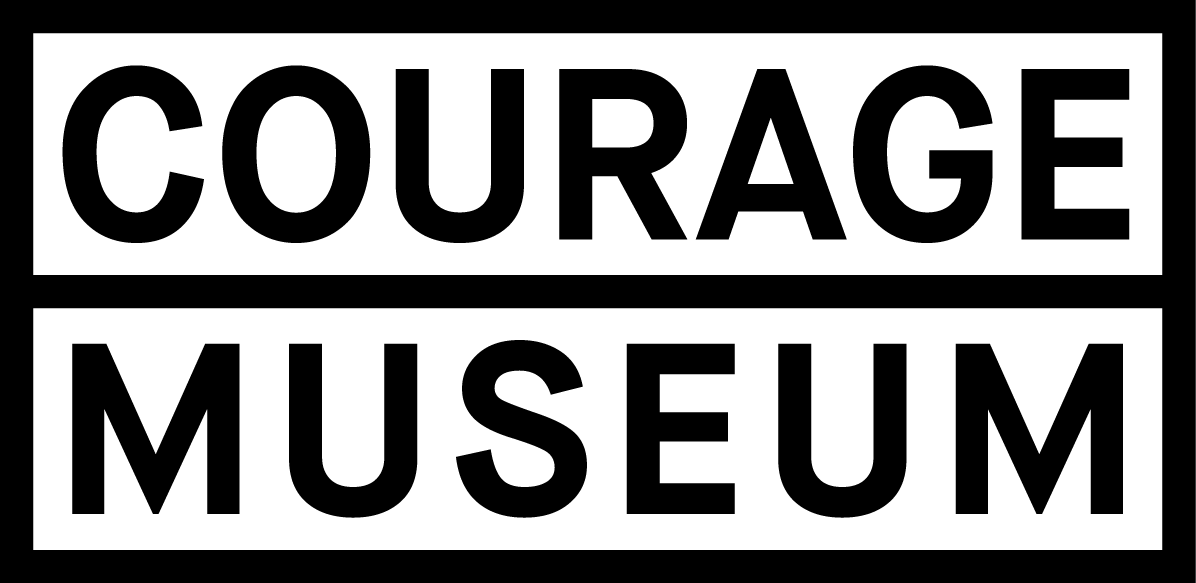 Courage Museum black and white logo