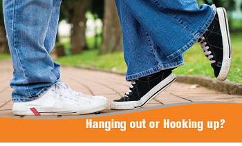 Hanging out or Hooking Up logo