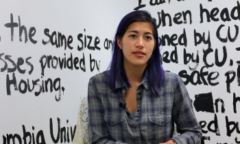 Student activist against college sexual assault