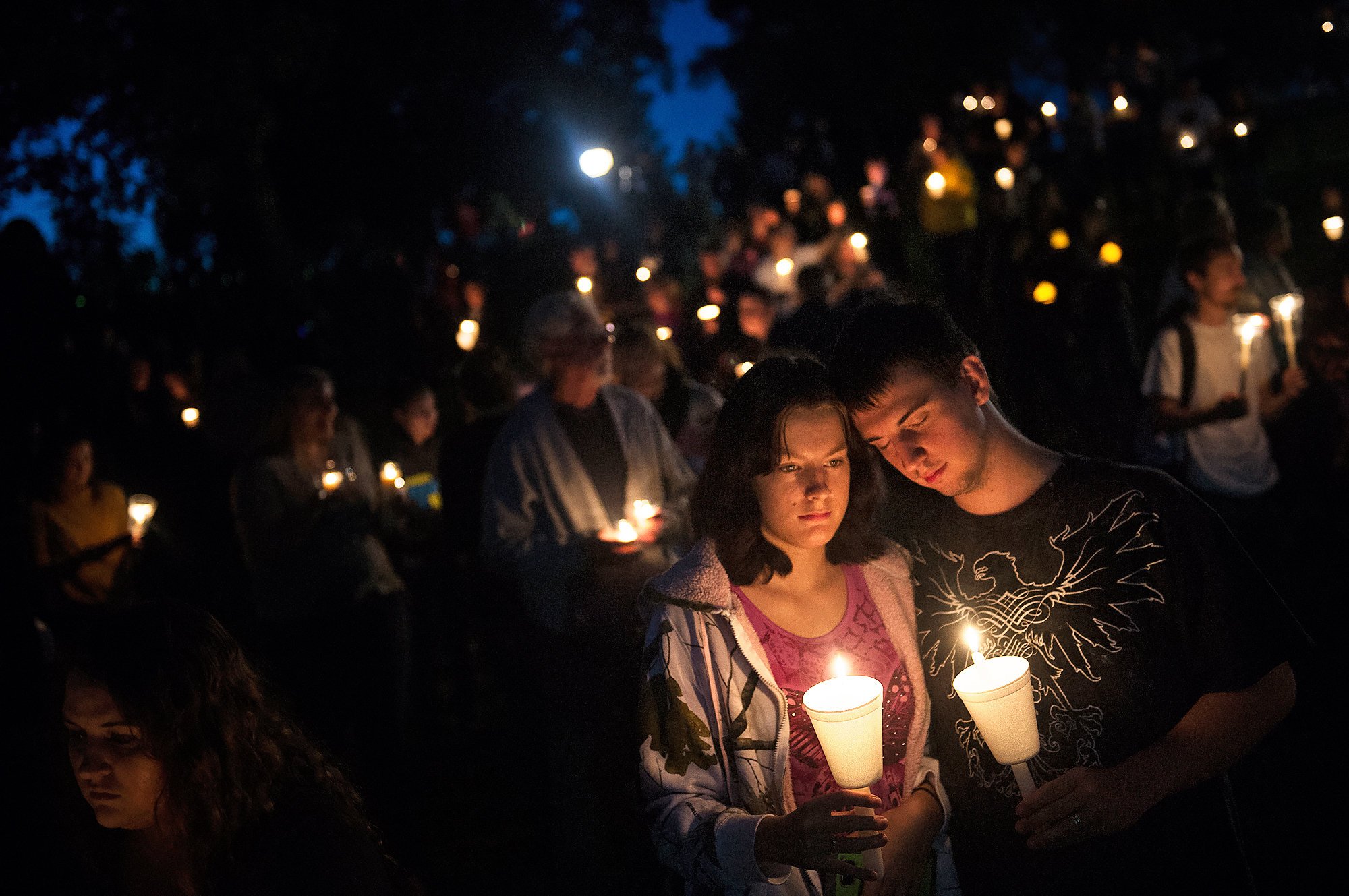 candlelight vigil domestic violence guns women
